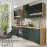 Kuchnia Glamour 260 Zestaw C Plus z blatem green