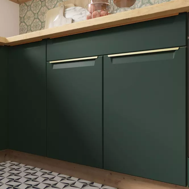 Kuchnia Glamour 260 Zestaw C Plus z blatem green