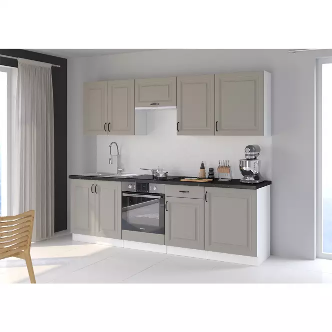 Szafka kuchenna Stilo claygrey/biały 60g/72 1f,8