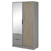 Szafa Nelly 2d Lustro Szary/Lamela Artisan
