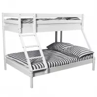 Łóżko bukowe Mike 200x90/140 white