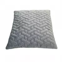 Poszewka velvet d8 szara