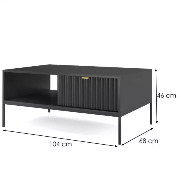 Ława Nova L104 Czarny,2