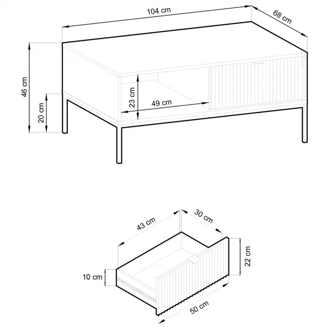 Ława Nova L104 Czarny,5
