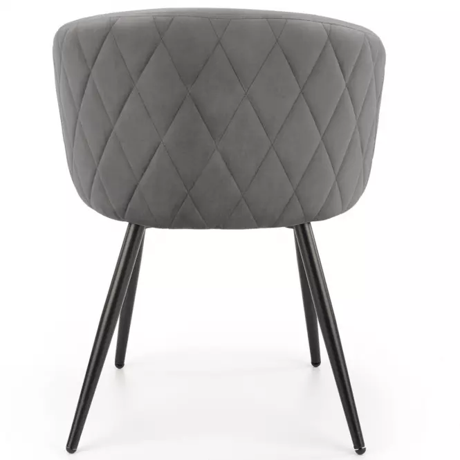 Krzesło  K430 Velvet/Metal Popiel