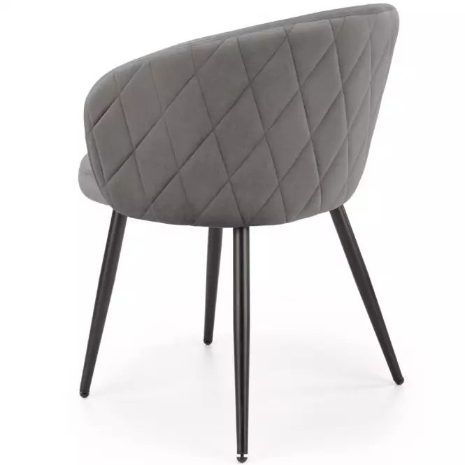 Krzesło  K430 Velvet/Metal Popiel