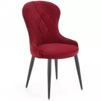 Krzesło  K366 Velvet/Metal Bordowy