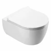 Miska bezrantowa zawieszana Wc Doto Pure Rim 48 + deska Slim wolnoopadająca CEEX.1404.485.WH