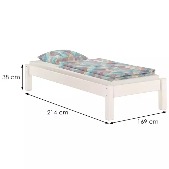 Łóżko Dora 100x200 sosna bejca bielona