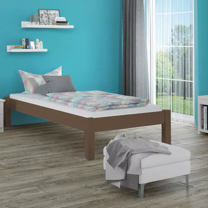 Łóżko Dora 100x200 sosna bejca brąz