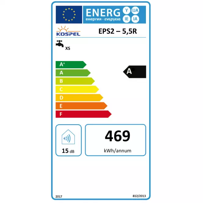 Przepływowy ogrzewacz wody Amicus 5,5 kW 230V ciśnieniowy, bez baterii