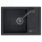 Zlew Go-Smart czarny 62x44x17,5 + bateria + syfon