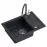 Zlew Ready-Smart czarny 62x44x17,5 + bateria W/E + dozowni