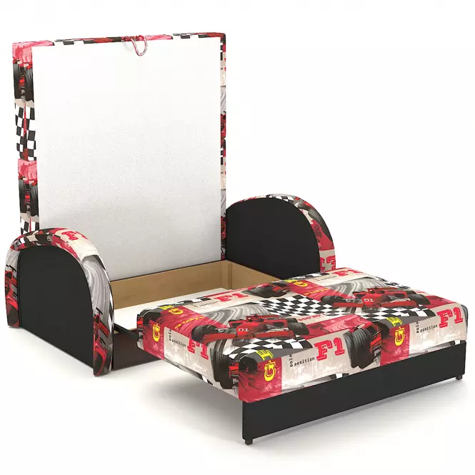 Sofa Kaja II Formuła czerwona + Mura 100