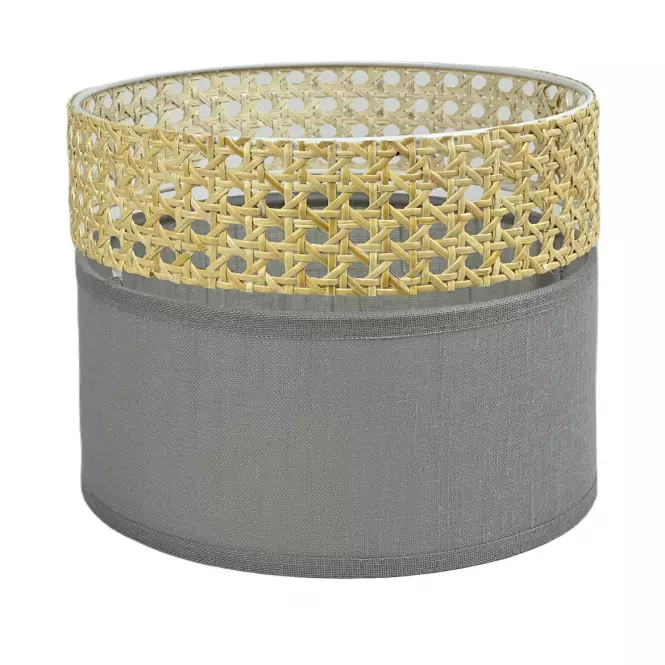 Abażur Walec 9693 Boho Popiel