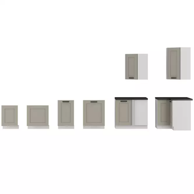 Szafka kuchenna Luna claygrey/biały 60G-90 1F,10