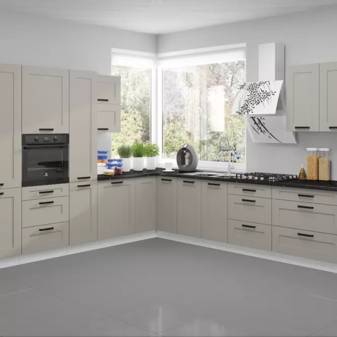 Szafka kuchenna Luna claygrey/biały 45G-90 1F,8