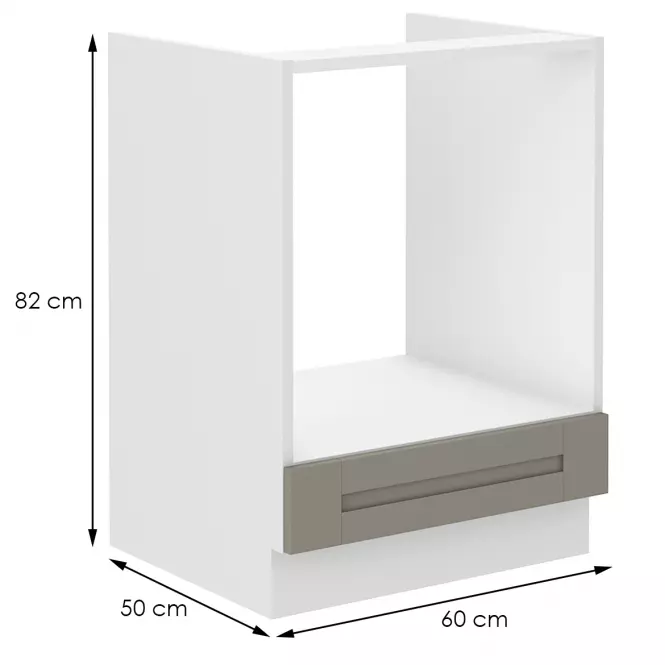 Szafka kuchenna Luna claygrey/biały 60DG BB,2