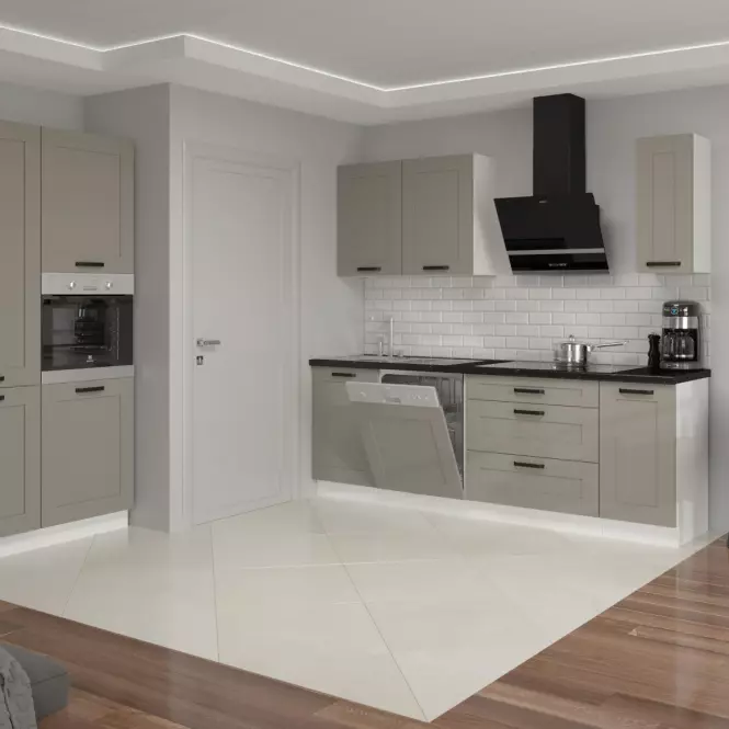 Szafka kuchenna Luna claygrey/biały 60DG BB,3