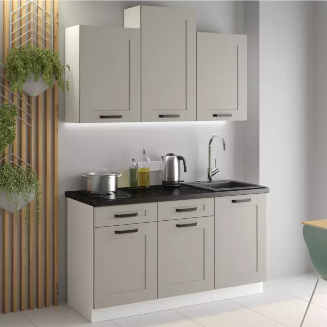 Szafka kuchenna Luna claygrey/biały 60DG BB,4