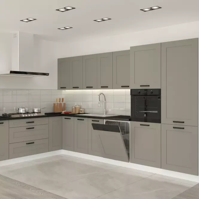 Szafka kuchenna Luna claygrey/biały 60DG BB,7