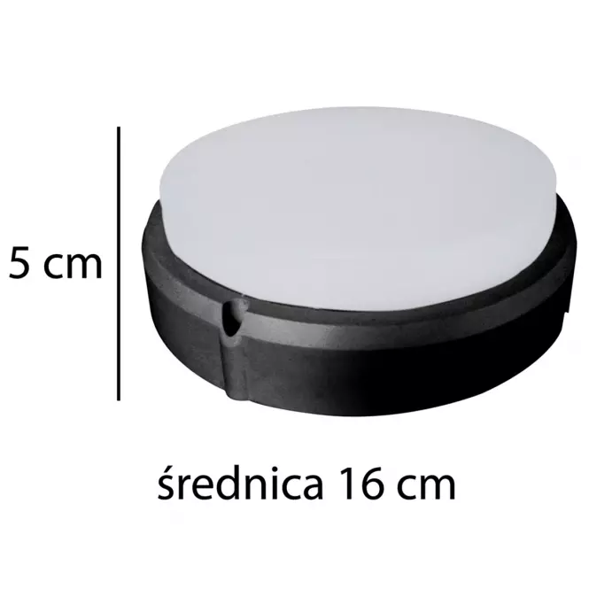 Oprawa okrągła VO1851 50W czarna 4000K