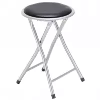 Taboret składany Alto Silver czarny