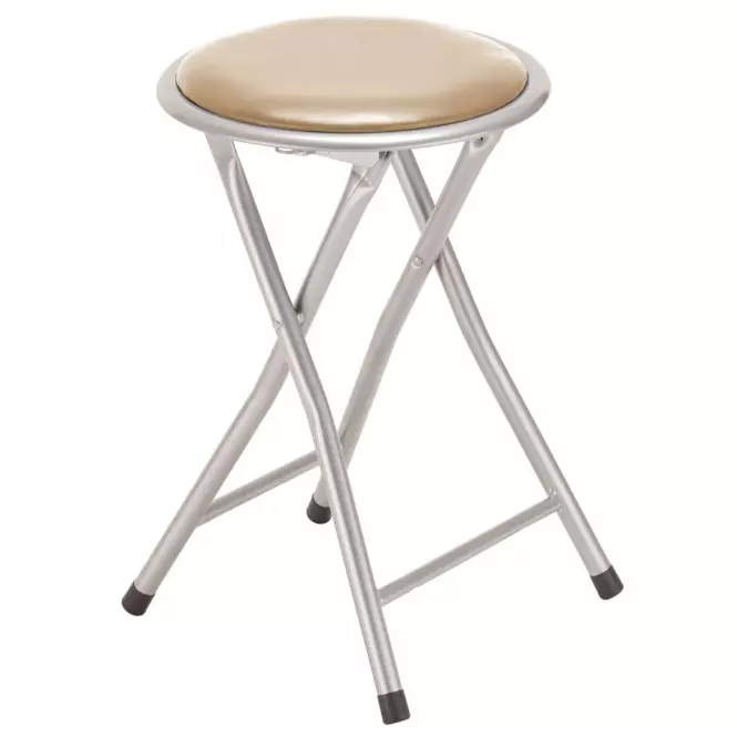 Taboret składany Alto Silver beżowy