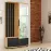 Garderoba Loft złoty kraft/czarny/tapicerka