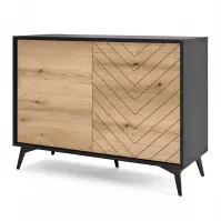 Komoda Diamond K104 dąb evoke/czarny