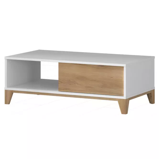 Ława Brio KLS lakierowane pacific walnut/crystal white