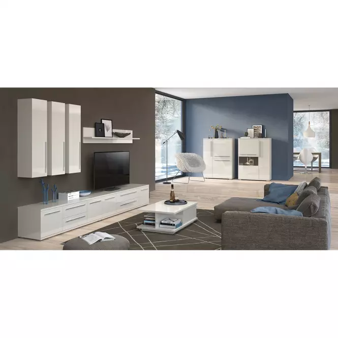 Szafka RTV Piano TV165-2K2F/PN-71/KA/71 lakierowane beige