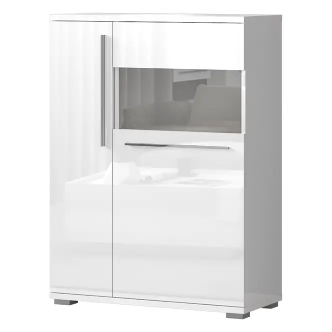 Witryna Piano V90-2KSV/PN-70/KA/70 lakierowana crystal white