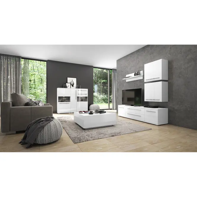 Witryna Piano V90-2KS/PN-70/KA/70 lakierowana crystal white