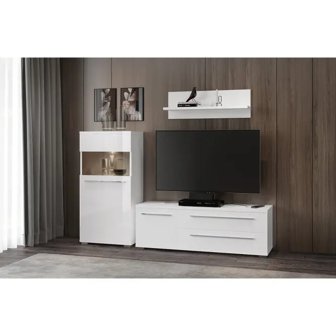 Witryna Piano V60-1KSV/PN-70/KA/70 lakierowana crystal white