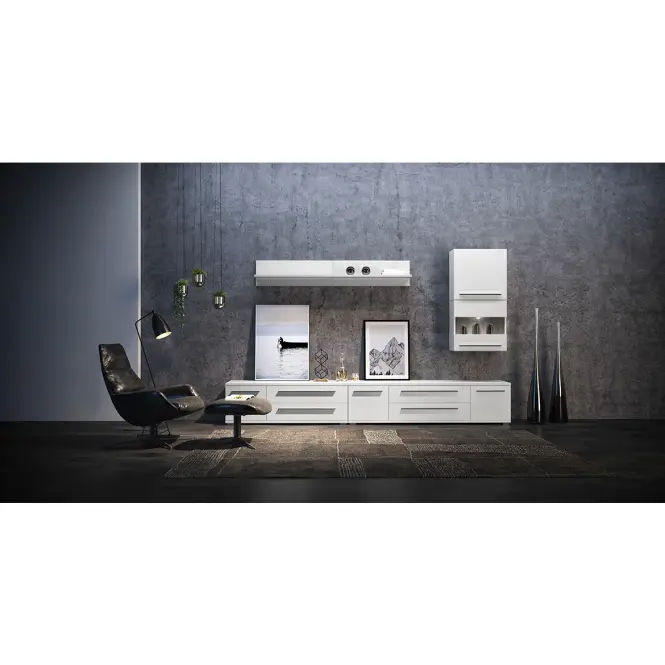 Witryna Piano V60-1KSV/PN-70/KA/70 lakierowana crystal white