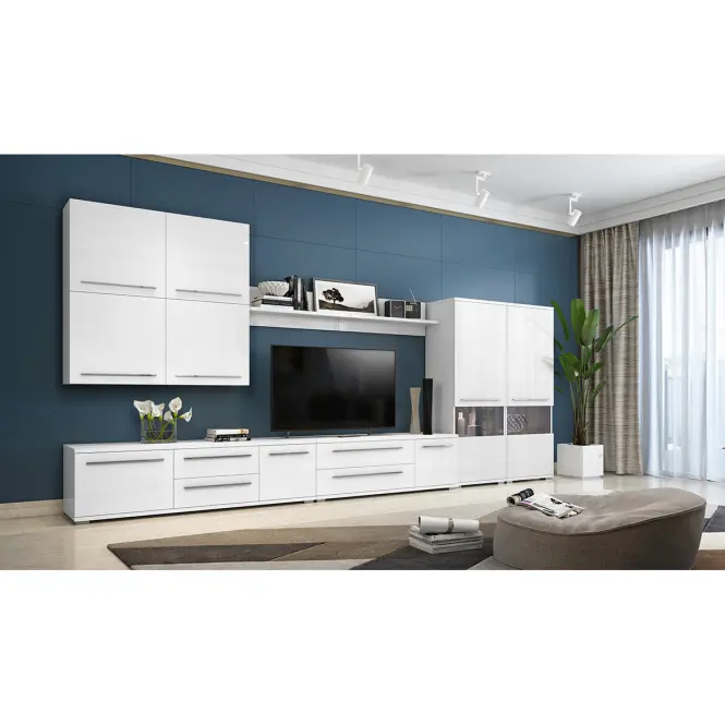 Witryna Piano V60V-1KS/PN-70/KA/70 lakierowana crystal white
