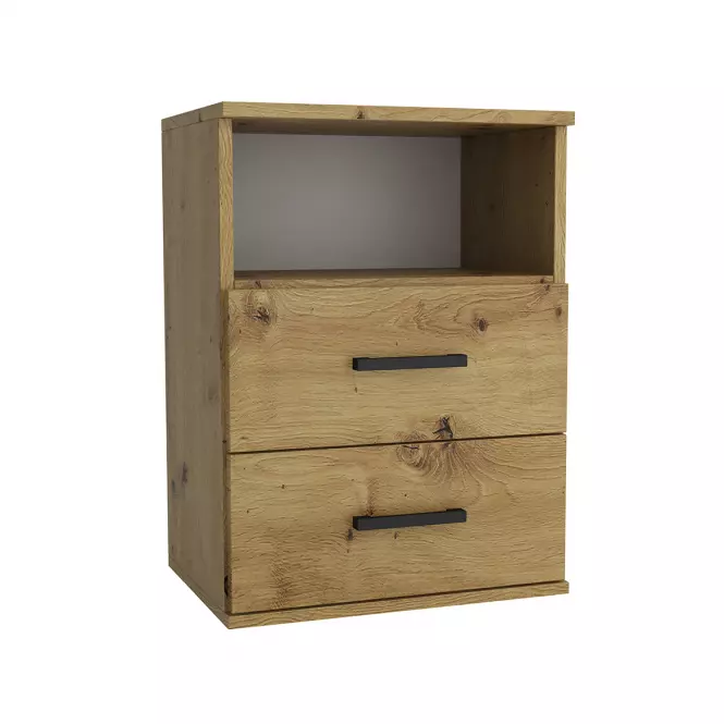 Szafka nocna Goda III 2S artisan + czarny uchwyt