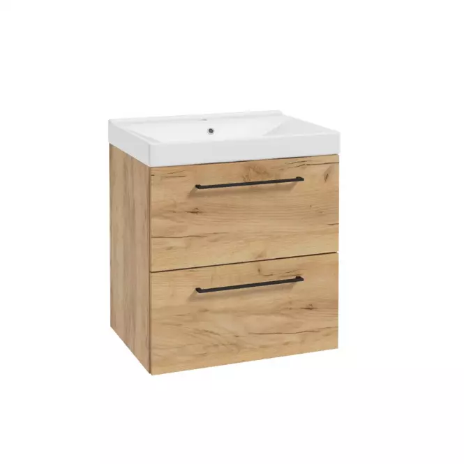 Zestaw szafka z umywalką Vesper D60 0D2S dąb złoty