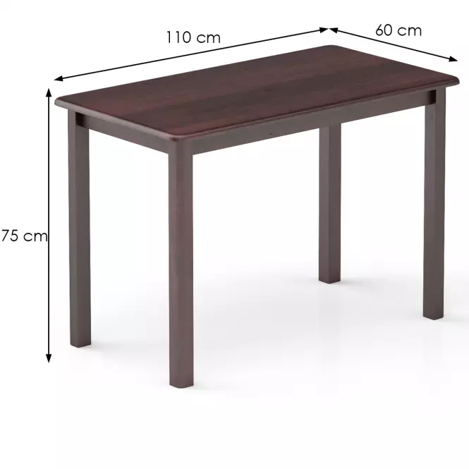 Stół Sosna ST104-110x75x60 orzech