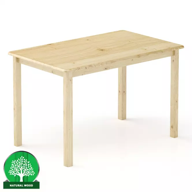 Stół Sosna ST104-120x75x75 surowy