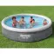 Basen rozporowy szary rattan 3,66x0,76 z pompą 57445,3