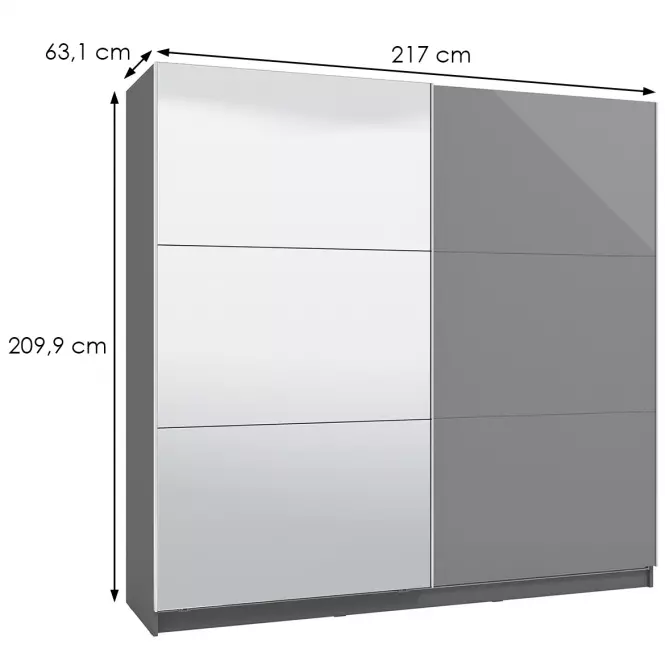 Szafa Marbella 220 OG szara 11011490