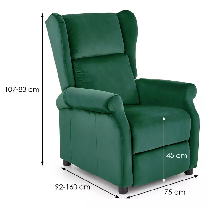 Fotel Agustin 2 zielony