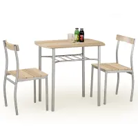 Zestaw stół i krzesła Lance 1+2 82x50 sonoma
