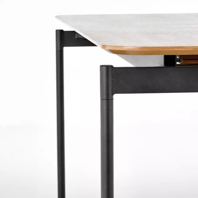 Stół rozkładany Smart 170/250x100cm Mdf/Stal – Dąb Naturalny/Czarny