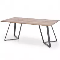Stół Calgary 180 Mdf/Stal – Orzech Rustykalny/Czarny
