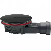 Odpływ brodzikowy Slim czarny mat Fi 90 mm