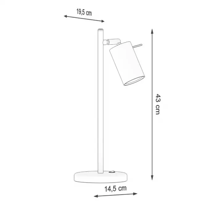 Lampa biurkowa Oregon A-1090 biała