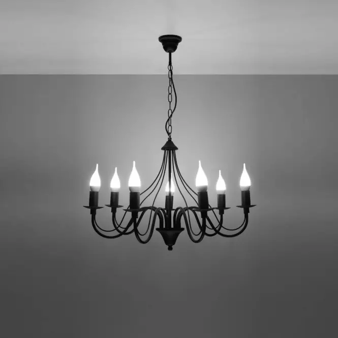Lampa Minerwa 7 A-0219 czarny